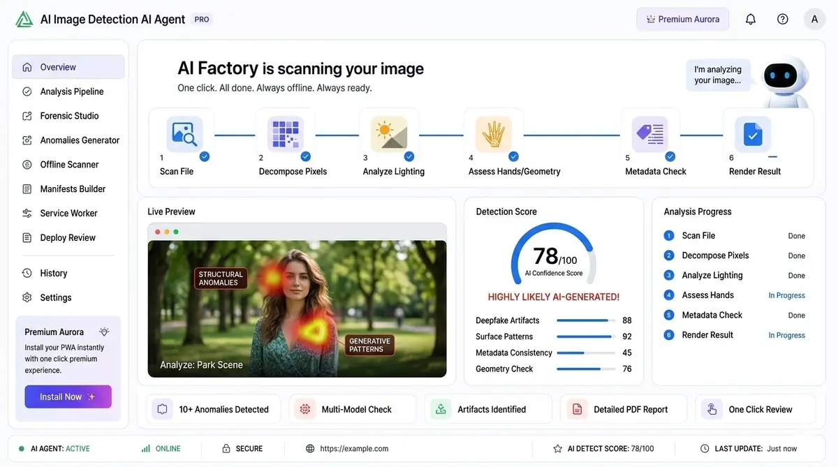 AI Crypto Wallet Agent — example of the AI tool dashboard software